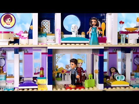 Lego Friends Grand Hotel - Building the penthouse suite and decorating for the seasons - part 2
