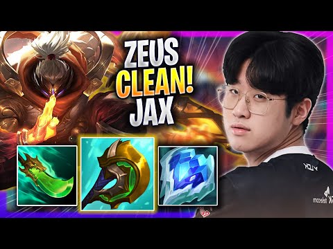 ZEUS IS SO CLEAN WITH JAX! - T1 Zeus Plays Jax TOP vs K'sante! | Season 2023
