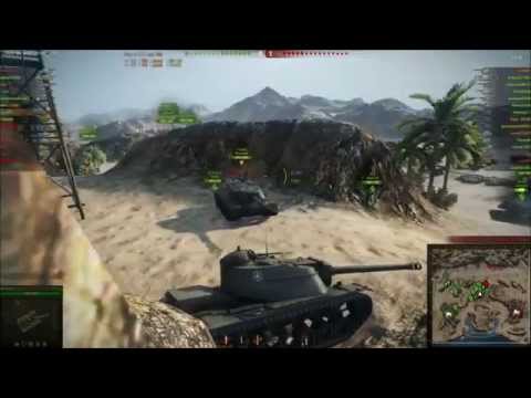 World of Tanks : t110e4 - 6000 damages - top gun, high caliber, sniper - airfield