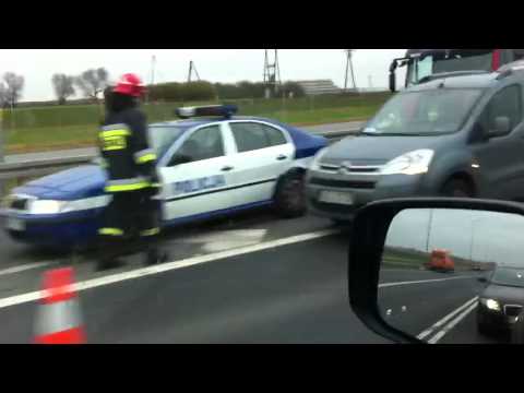 Wypadek (zjazd na Oleśnicę)