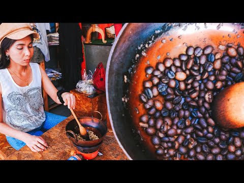 DIY Roasted It Yourself Coffee Shop Most Happy Shop in the World - Thai Street Food | Tasty Street