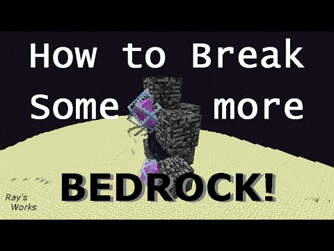 How to Break Some more Bedrock! | MInecraft (CHECK description) Video