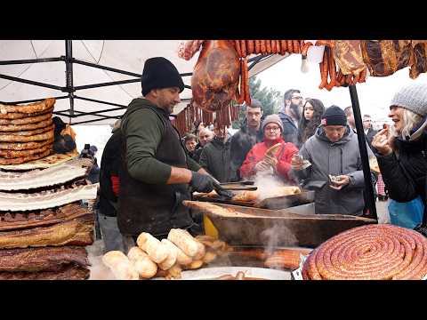 SERBIAN STREET FOOD & MEAT KINGDOM! Sausages, Barbecue and Dried Meat🥩