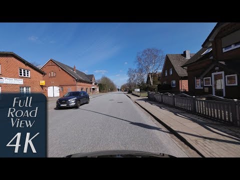 Schleswig-Holstein, Germany: Bargteheide, Elmenhorst, Lübecker Straße - 4K (UHD/2160p/60p)