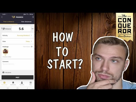 The Conqueror Virtual Challenge App - How to Enter the Distance