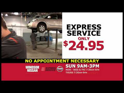 Amazing 30 Second Oil Change from Windsor Nissan's Express Service Department