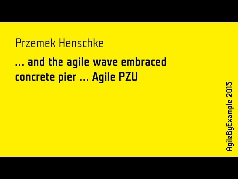 ABE15 Przemek Henschke: ... and the agile wave embraced concrete pier ... Agile PZU