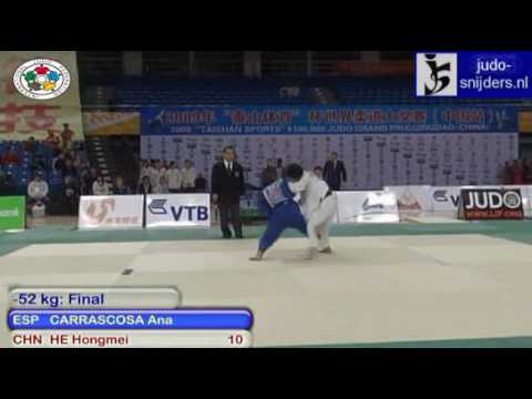 Judo 2009 GP Qingdao: Ana Carrascosa (ESP) - Hongmei He (CHN) [-52kg] final.