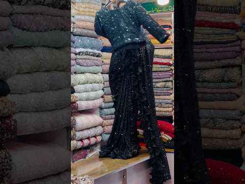 Moonlight frill saree #indianpakidress #pakitanidress #pakistanidresse #sareedress #pakistaniparty