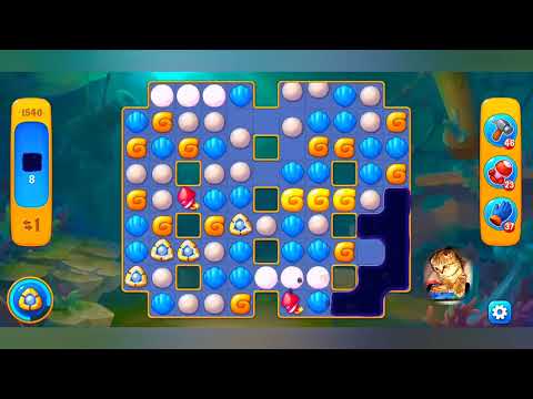 фишдом 2022 # 1540 уровень - прохождение без бустеров # Fishdom,  1540  level - no Boosters.