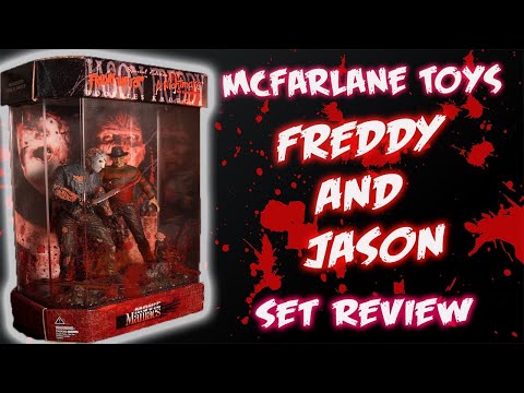 Mcfarlane Toys Movie Maniacs Freddy and Jason Set Figure Review | Freddy Fridays