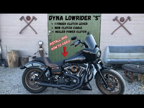 Harley-Davidson Dyna Lowrider S Neuer Kupplungshebel, Kabel und Muller Power Clutch #75 #viral #y...