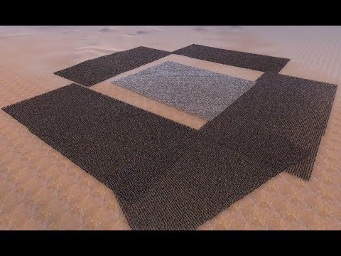 45,000 Runner Zombies Vs. 5,000 Storm Troopers - Ultimate Epic Battle Simulator