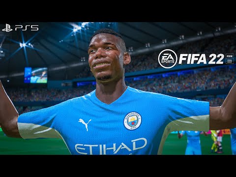 FIFA 22 - Man City Vs Man United Ft. Haaland, Pogba, - Premier League 22/23 PS5 Full - 4K Gameplay