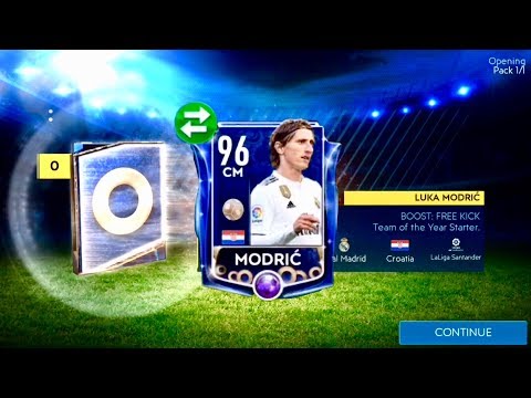 I PACKED TOTY MODRIC !Greatest TOTY midfielder packs- I got 3 TOTY masters from packs fifa Mobile 19 Video