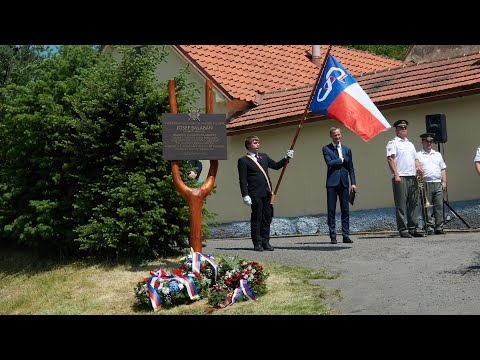 2021 Dobříš - odhalení pamětní desky Josefa Balabána