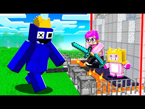 RAINBOW FRIENDS vs. THE MOST SECURE HOUSE! (LANKYBOX MINECRAFT!)
