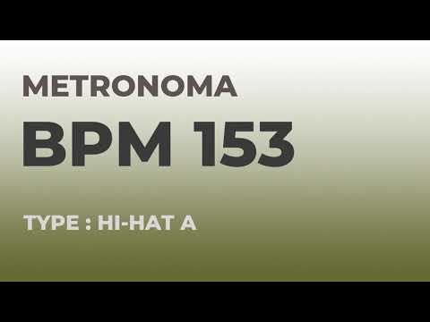 메트로놈 | BPM 153 | Metronome | Type : Hi-Hat A