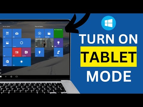 How to Turn On or Off Tablet Mode on Windows 10  | Windows Tablet Mode Quick Tutorial