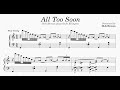 All Too Soon as played by Dick Hyman | Piano Transcription