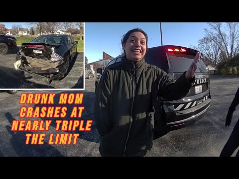 Drunk Mom Crashes at Nearly TRIPLE the Limit After Dropping Off her Daughter