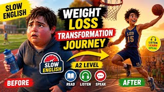 Leo's Weight Loss Journey | Slow English Story (A2 Level) | English Listening Practice