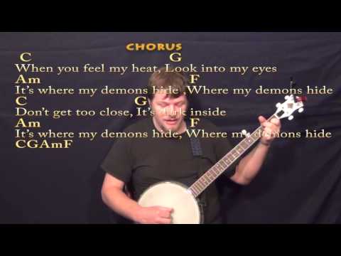 Demons (Imagine Dragons) Banjo Cover Lesson with Chords/Lyrics
