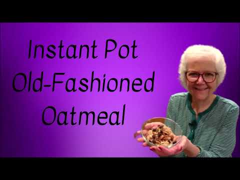 INSTANT POT OLD-FASHIONED OATMEAL WITH APPLES, MAPLE SYRUP, AND CINNAMON | EASY AND QUICK TO FIX