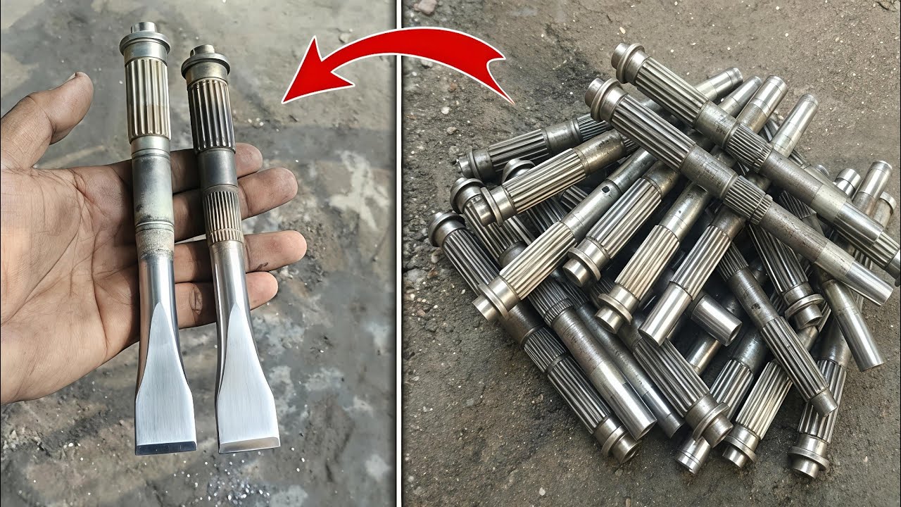 Making A Chheni From Bike Kick Shaft | Chheni kaise banaye | making a Chheni | making a Chisel