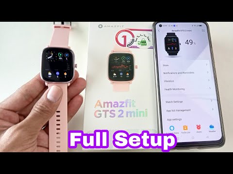 How To Connect Amazfit gts 2 Mini Smartwatch || Full Setup || with Android Phone Tech Den & Review