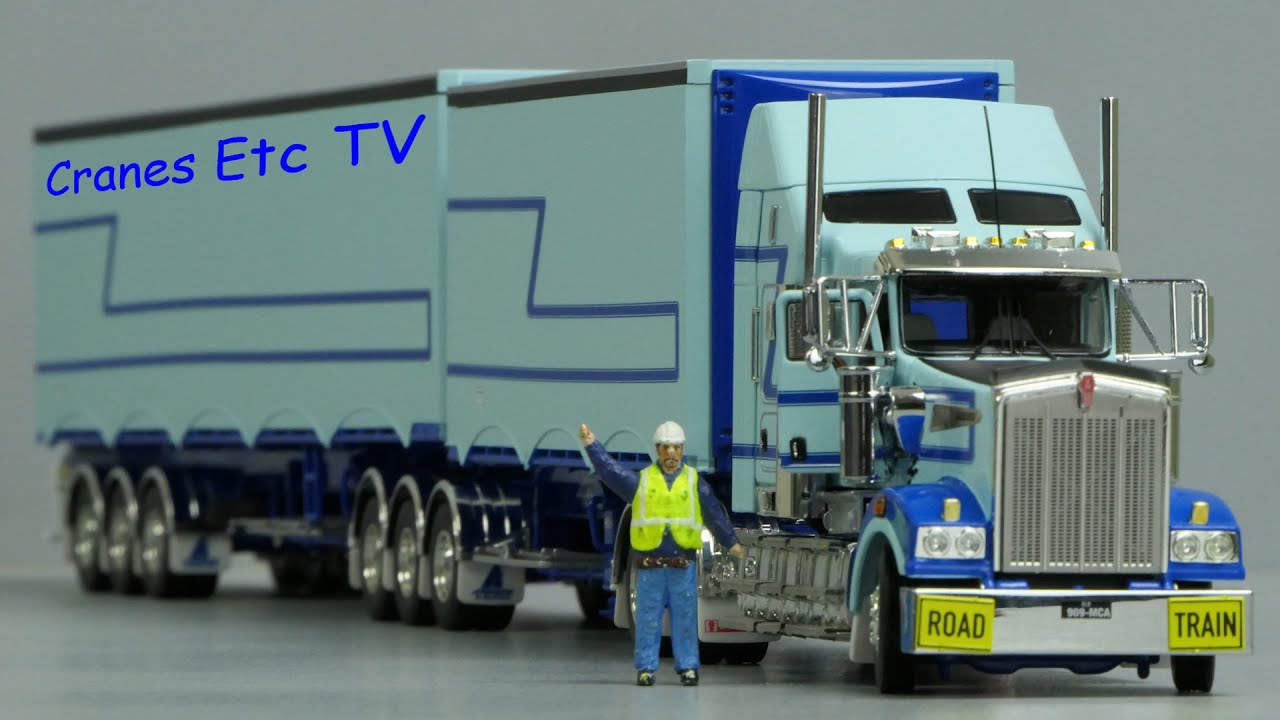 Drake Kenworth T909 + by Freighter Eziliner B-Double Cranes Etc TV