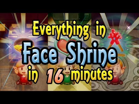 The Legend of Zelda: Link's Awakening - Everything in Face Shrine dungeon in 16 minutes