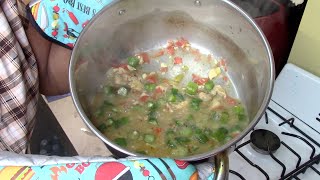 Creole-Style Chicken Gumbo And Cornbread ( Subscribers Request )