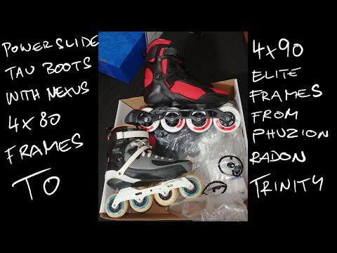 Powerslide Tau Trinity and Phuzion Radon frame swap.