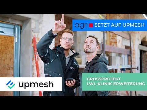 agn digitalisiert den Klinikbau mit upmesh