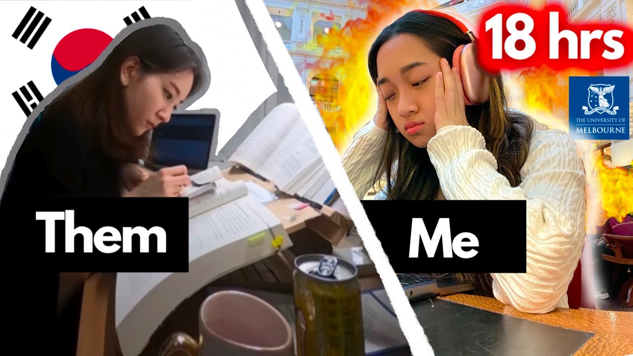 18 hours studying?? Trying KOREAN high school students 18 hour study routine 🔥 (help)