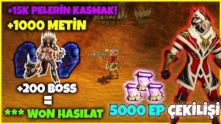 Miniaturka - +90 MAP'TE 1000 METİN 200 BOSS BOSS KESMEK! l 5000 EP ÇEKİLİŞİ l KAÇ WON KAZANDIK?I Metin2 Lu