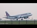 Full HD Qatar Airways Airbus A320 232 Powerful Takeoff From Belgrade Airport