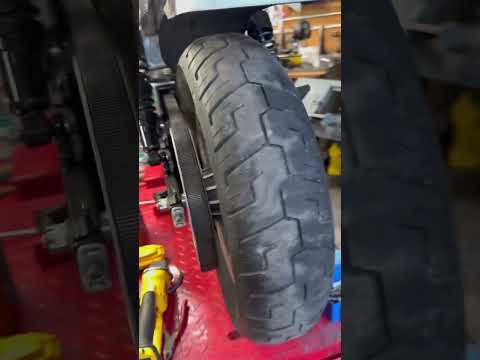 Harley Davidson rear wheel alignment tool