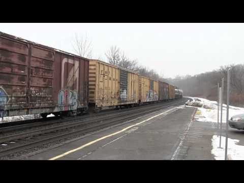 [HD] CSX Train Q384 at Amsterdam, NY
