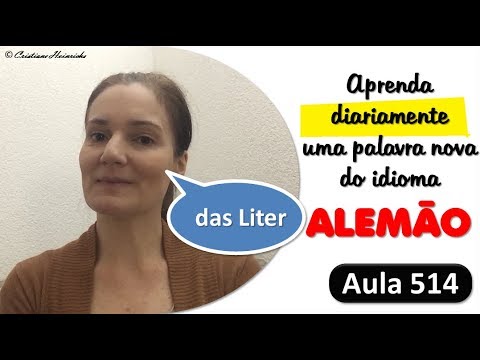 Aula #514 | das Liter (o litro)| Vocabulário Alemão (Grundwortschatz)