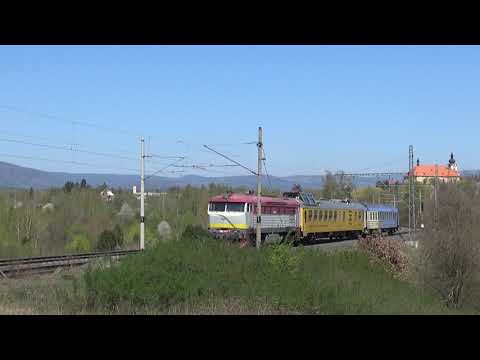 EŽ 749.254 s měřicím vlakem #2 - Karlovy Vary - 21.4.2020