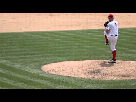 Stephen Strasburg pitches for the Harrisburg Senators, June 17, 2015