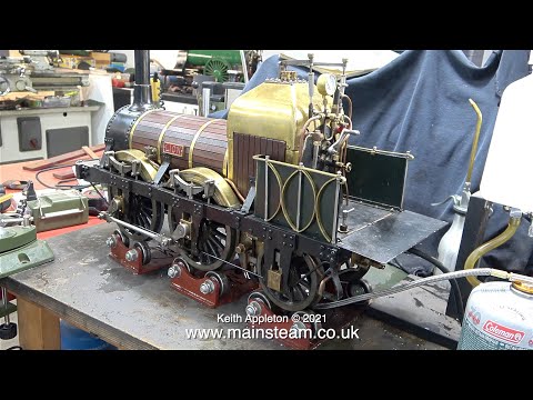 A "LION" LOCOMOTIVE IN 5 INCH GAUGE - PART #8 - LIVE STEAM TEST