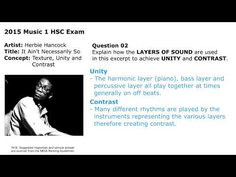 2015 HSC Music 1 - Q02 MG - It Ain't Necessarily So