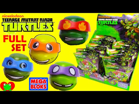 Teenage Mutant Ninja Turtles Mega Bloks Blind Bags Series 1 Full Set Buildable Video