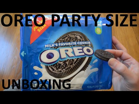 Unboxing Oreo Chocolate Sandwich Cookies Party Size