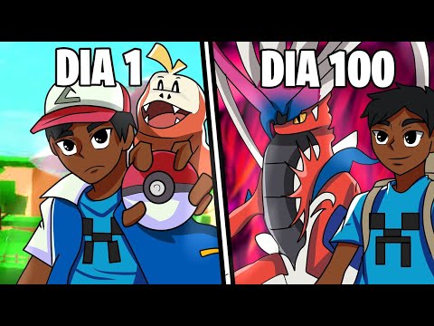 Sobrevivi 100 DIAS no PIXELMON SCARLET do Minecraft - O FILME