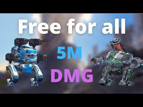Free For All Damage 5.2 Million With Blitz Mk3 And Fenrir Mk2 / War Robots Gameplay