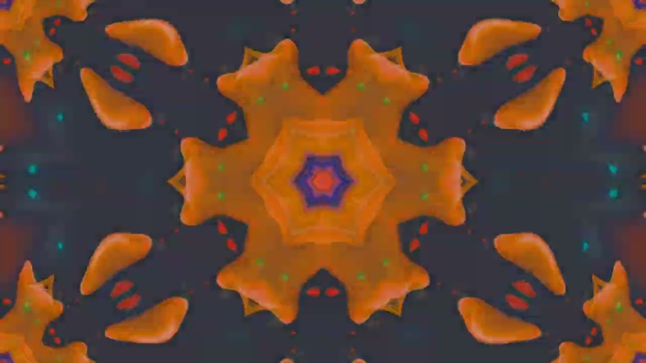 Vintage Pastel Colors Pattern Show, Fractal Art & Kaleidoscopic Patterns and Abstract Glowing Shapes